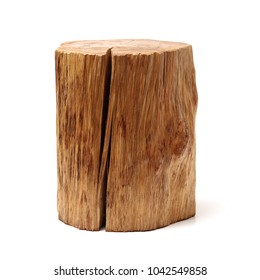 Log Isolated On A White Background