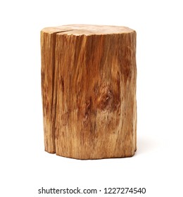 Log Isolated On A White Background