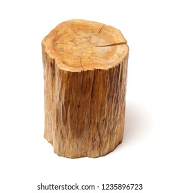 Log Isolated On White Background Stock Photo (Edit Now) 1235896723