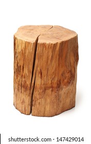 Log Isolated On A White Background 