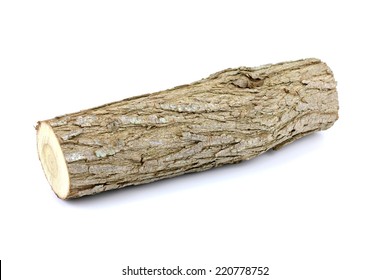 Log Isolated On A White Background