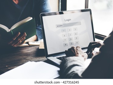 Log in Secured Access Verify Identity Password Concept