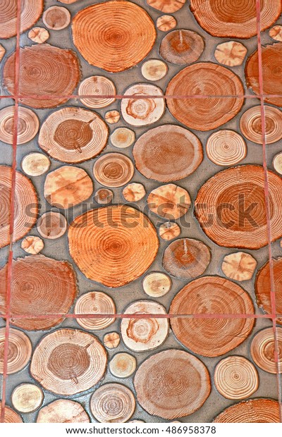 Log Tile Floor Background Stock Photo Edit Now 486958378