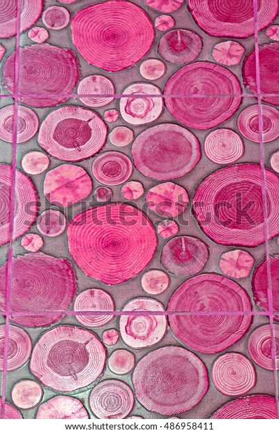 Log Tile Floor Background Stock Photo Edit Now 486958411