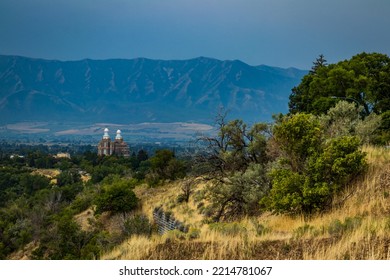 Logan Utah Landscape With LDS Temple