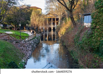 Loggia Valmarana  in public Salvi Garden in Vicenza, Italy