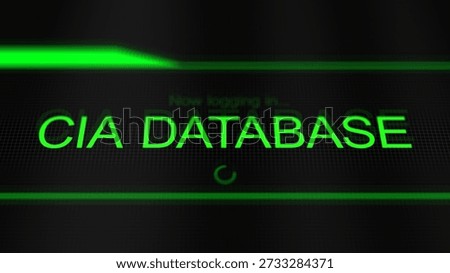 Logging into a CIA Database - Conspiracy Concept