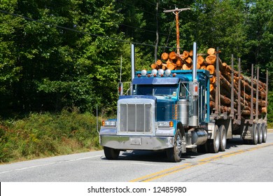 Logging Truck,vehicle On Highway Near		Skohegan	Maine