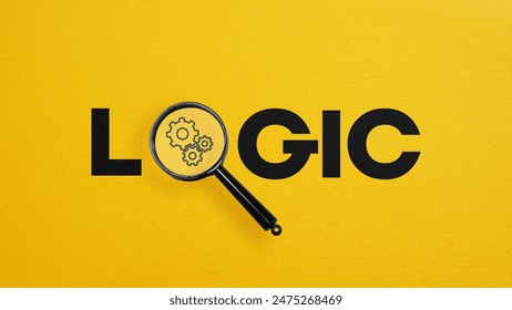 Logical thinking concept. Getting knowledge and solving problem. Logical idea