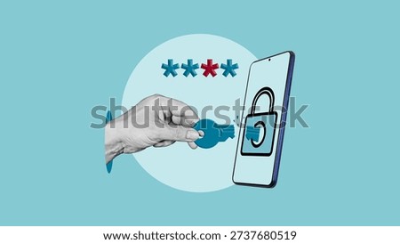 Login Attempt Failed Concept, Wrong Password and Forgot PIN Code Error on Mobile App, User Authentication Failure and Digital Access Security