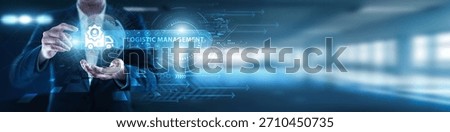 Logistic Management holding efficient global industry, supply chain coordination, inventory control, transportation planning, warehouse optimization, delivery tracking, operational efficiency