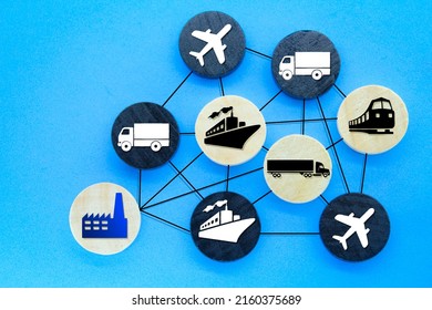 Logistics Concepts Supply Chain Connections Key Stock Photo 2160375689 ...