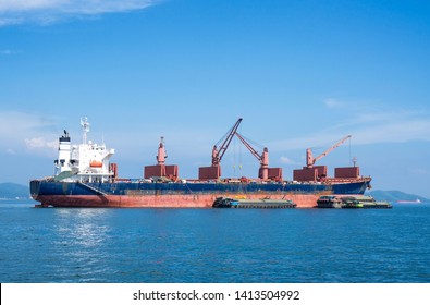 Logistics Transportation International Container Cargo Ship Stock Photo 