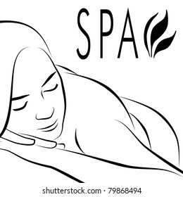 Logo Spa Woman Lying Down Massage Stock Photo 79868494 | Shutterstock