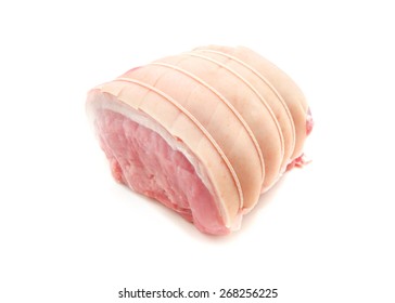 Loin Of Pork And Russed Isolated On White