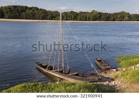 Loire river in Montsoreau, Maine-et-Loire, Pays de la Loire, France