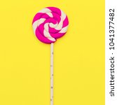 Lollipop. Candy Minimal Fashion Flatlay art