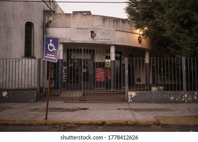 Lomas De Zamora, Buenos Aires, Argentina; 07 14 2020: Escuela 36 Nicolás Avellaneda, Public School In Temperley