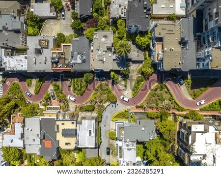 Lombard Street is one of the most famous transit routes in the city. It gained international prominence due to the steep slope through which it zigzags.