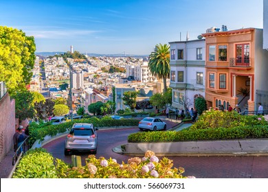 Lombard Street in San Francisco United State