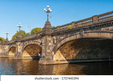 The Lombards Bridge In Hamburg