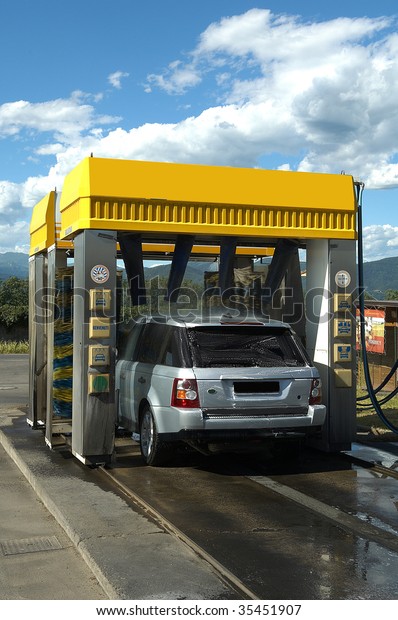 Lombardy,Italy, a car\
wash,