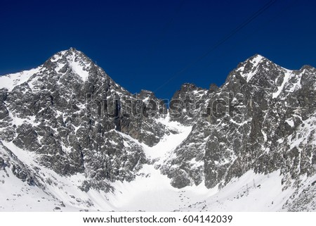 Similar – Image, Stock Photo Winter dress of my house mountain