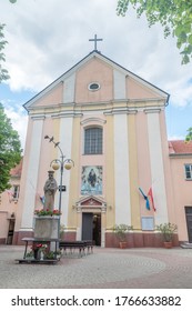 Lomza, Poland - June 1, 2020: Monastery Of The Order Of Friars Minor Capuchin.