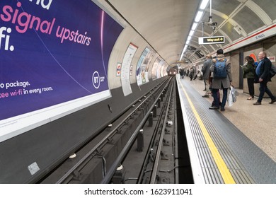 Londn England January 20th 2020 St Pauls London Underground Station