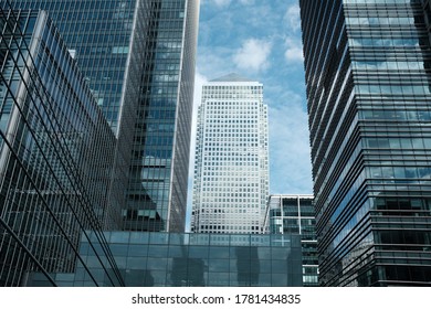 LONDON - 22ND JULY 2020: A View Of One Canada Square In Canary Wharf