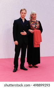 LONDON, 5 SEPTEMBER 2016. Freddie Fox And Gemma Jones On A Pink Carpet As The World Premiere Of Bridget Jonesâ??s Baby Takes Place In Odeon, Leicester Square.