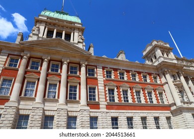 London Admiralty House. One Of Whitehall Government Buildings In London UK.