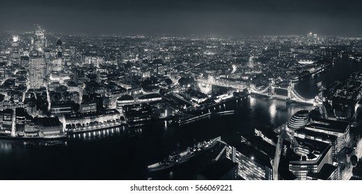 london skyline black and white