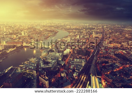 Similar – Sonnenuntergang mit Blick auf Hongkong Island