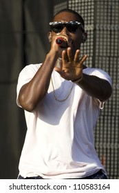 LONDON - AUG 19: Tinie Tempah Performs At V Festival Chelmsford, AUG 19, 2012 In Chelmsford, UK