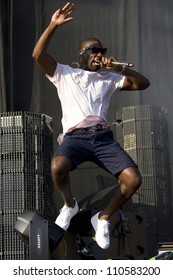 LONDON - AUG 19: Tinie Tempah Performs At V Festival Chelmsford, AUG 19, 2012 In Chelmsford, UK