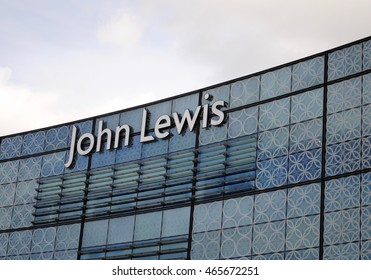 LONDON - AUGUST 8: John Lewis department store at Westfield, Stratford City on August 8, 2016 in London.