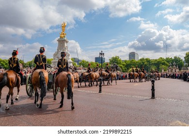 London Bids Farewell To The Queen Elizabeth II. People Brings Flowers, Card, Children's Drawing.