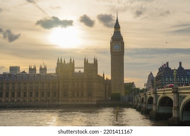 London Big Ben Sunset Light