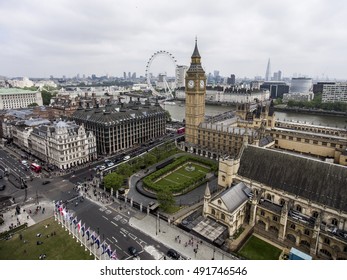 London With The Big Ben Tower Clock The Skyline Aerial 4