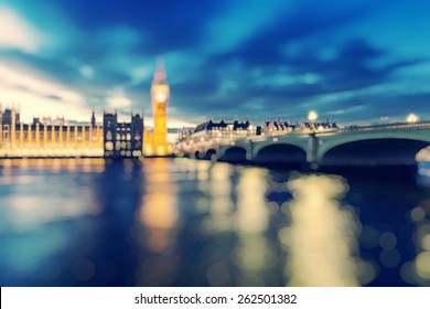 London, Blurred Background