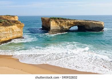 London Bridge in the Port Campbell National Park on the Great Ocean Road in Victoria, Australia