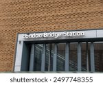 London Bridge Station building exterior. London. UK.