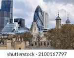 London City of Westminster old and new architecture. Tower of London.