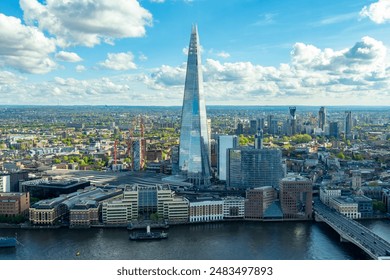 London cityscape with Shard skyscraper, UK - Powered by Shutterstock