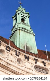 London County Hall, Baroque Revival Architecture, Near Westminster Bridge, Tower Of Top, London, United Kingdom