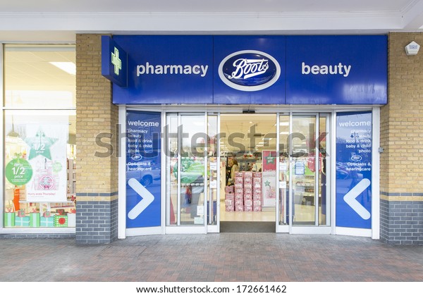London December 13 Branch Boots December Stock Image
