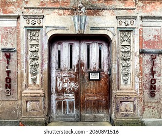 LONDON, ENGLAND - 04.10.2021. Wilton's Music Hall In Whitechapel Area, East End Of London. The Oldest Music Hall In The World. Entrance And Facade Of Charming Old Theatre. Selective Focus. Horizontal