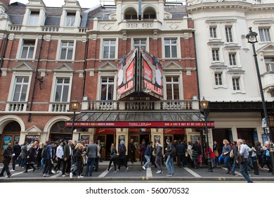 London, England - 15 Oct, 2016: People Lining Up To Watch Michael Jackson's Thriller Live At Lyric Theater Located At London, England