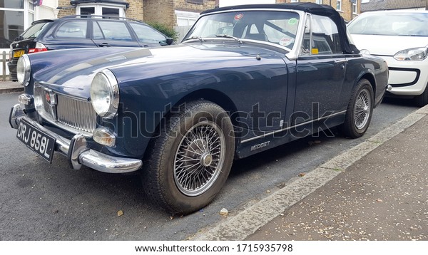 London. England 2017\
A car spotted in\
the street of London\
Austin Midget spotted in\
London